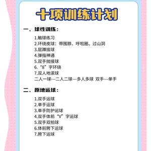 篮球训练10个基本动作视频教程